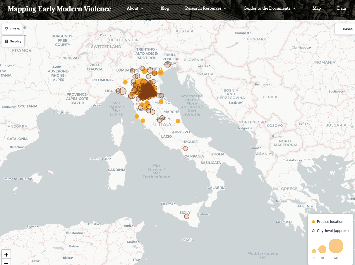 Mapping Early Modern Violence